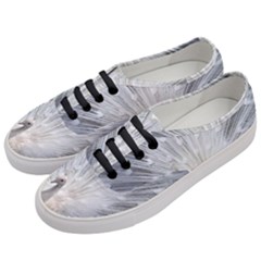 White Feathers, Animal, Bird, Feather, Peacock Women s Classic Low Top Sneakers by nateshop