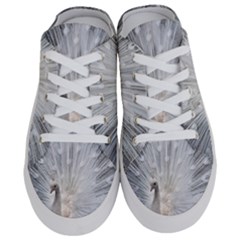 White Feathers, Animal, Bird, Feather, Peacock Half Slippers by nateshop