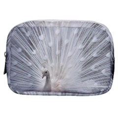 White Feathers, Animal, Bird, Feather, Peacock Make Up Pouch (small) by nateshop