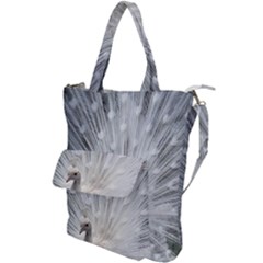 White Feathers, Animal, Bird, Feather, Peacock Shoulder Tote Bag by nateshop