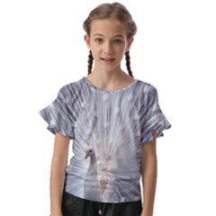 White Feathers, Animal, Bird, Feather, Peacock Kids  Cut Out Flutter Sleeves by nateshop