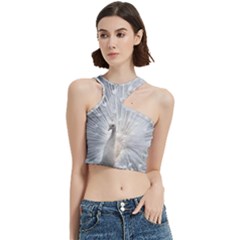 White Feathers, Animal, Bird, Feather, Peacock Cut Out Top by nateshop