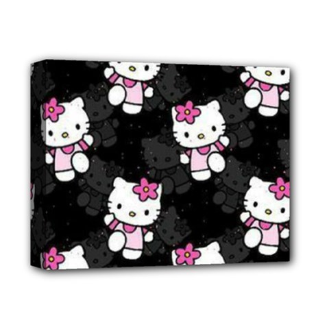 Hello Kitty, Pattern, Supreme Deluxe Canvas 14  X 11  (stretched) by nateshop