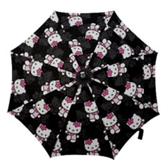 Hello Kitty, Pattern, Supreme Hook Handle Umbrellas (medium) by nateshop