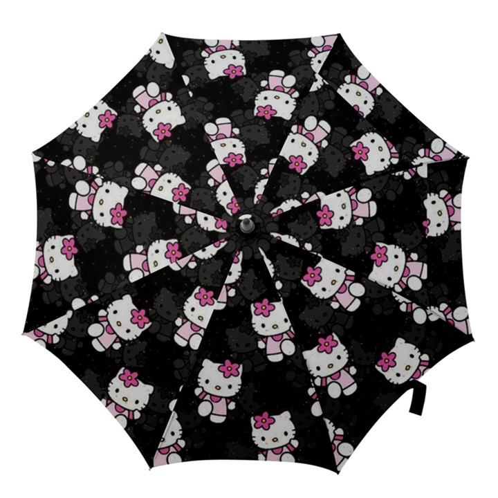 Hello Kitty, Pattern, Supreme Hook Handle Umbrellas (Medium)