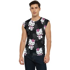 Hello Kitty, Pattern, Supreme Men s Raglan Cap Sleeve T-shirt by nateshop