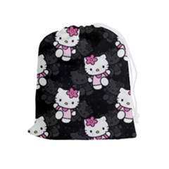 Hello Kitty, Pattern, Supreme Drawstring Pouch (xl) by nateshop