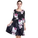 Hello Kitty, Pattern, Supreme Quarter Sleeve Waist Band Dress View1