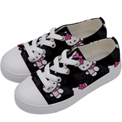 Hello Kitty, Pattern, Supreme Kids  Low Top Canvas Sneakers by nateshop