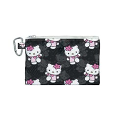 Hello Kitty, Pattern, Supreme Canvas Cosmetic Bag (small) by nateshop