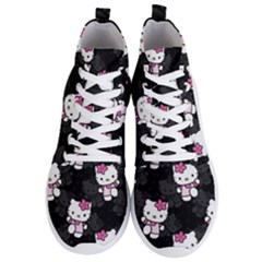 Hello Kitty, Pattern, Supreme Men s Lightweight High Top Sneakers by nateshop