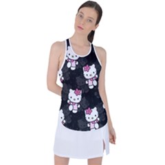 Hello Kitty, Pattern, Supreme Racer Back Mesh Tank Top by nateshop