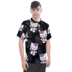 Hello Kitty, Pattern, Supreme Men s Polo T-shirt by nateshop