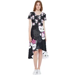 Hello Kitty, Pattern, Supreme High Low Boho Dress by nateshop