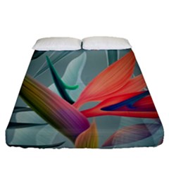 Beauty, Flowers, Green, Huawei Mate Fitted Sheet (queen Size) by nateshop