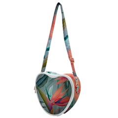 Beauty, Flowers, Green, Huawei Mate Heart Shoulder Bag by nateshop