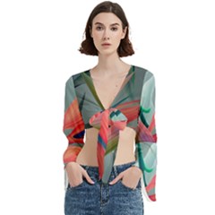 Beauty, Flowers, Green, Huawei Mate Trumpet Sleeve Cropped Top