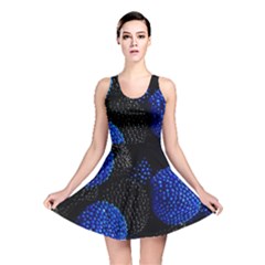 Berry, One,berry Blue Black Reversible Skater Dress by nateshop