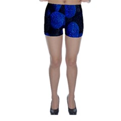 Berry, One,berry Blue Black Skinny Shorts by nateshop