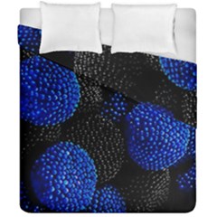 Berry, One,berry Blue Black Duvet Cover Double Side (california King Size) by nateshop