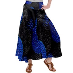 Berry, One,berry Blue Black Women s Satin Palazzo Pants by nateshop