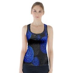 Berry, One,berry Blue Black Racer Back Sports Top by nateshop