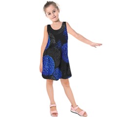 Berry, One,berry Blue Black Kids  Sleeveless Dress by nateshop