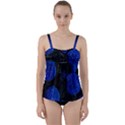 Berry, One,berry Blue Black Twist Front Tankini Set View1