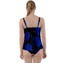 Berry, One,berry Blue Black Twist Front Tankini Set View2