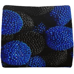 Berry, One,berry Blue Black Seat Cushion by nateshop