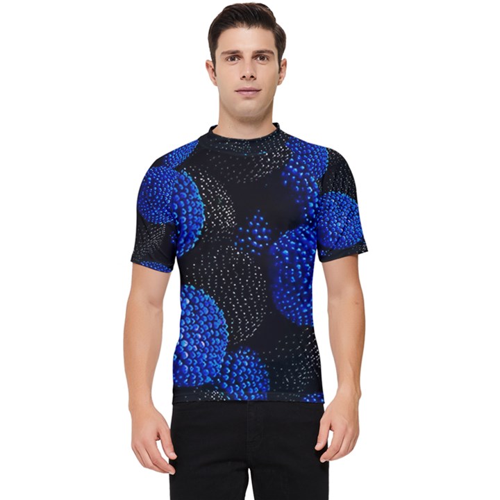 Berry, One,berry Blue Black Men s Short Sleeve Rash Guard