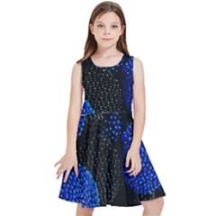 Berry, One,berry Blue Black Kids  Skater Dress by nateshop