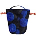 Berry, One,berry Blue Black Drawstring Bucket Bag View1