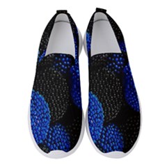 Berry, One,berry Blue Black Women s Slip On Sneakers by nateshop