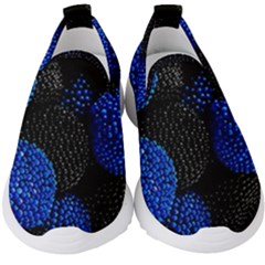 Berry, One,berry Blue Black Kids  Slip On Sneakers by nateshop