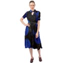 Berry, One,berry Blue Black Keyhole Neckline Chiffon Dress View1