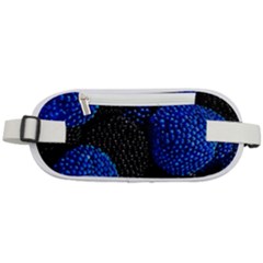 Berry, One,berry Blue Black Rounded Waist Pouch by nateshop