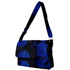 Berry, One,berry Blue Black Full Print Messenger Bag (l)