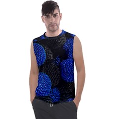 Berry, One,berry Blue Black Men s Regular Tank Top by nateshop