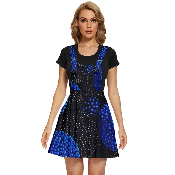 Berry, One,berry Blue Black Apron Dress