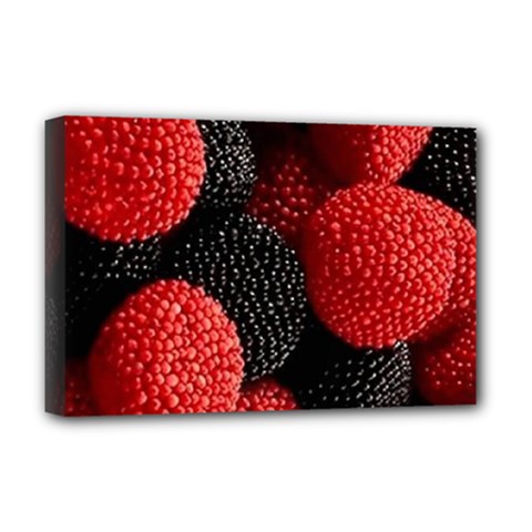 Berry,curved, Edge, Deluxe Canvas 18  X 12  (stretched) by nateshop