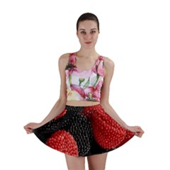 Berry,curved, Edge, Mini Skirt by nateshop