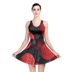 Berry,curved, Edge, Reversible Skater Dress by nateshop