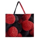 Berry,curved, Edge, Zipper Large Tote Bag View1