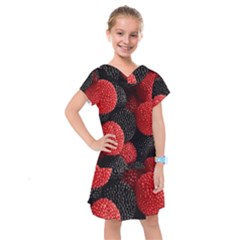 Berry,curved, Edge, Kids  Drop Waist Dress by nateshop