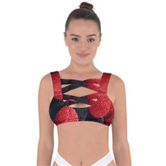 Berry,curved, Edge, Bandaged Up Bikini Top by nateshop