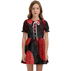 Berry,curved, Edge, Kids  Sweet Collar Dress by nateshop