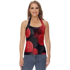 Berry,curved, Edge, Basic Halter Top