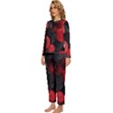 Berry,curved, Edge, Womens  Long Sleeve Lightweight Pajamas Set View2