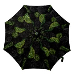 Berry,note, Green, Raspberries Hook Handle Umbrellas (small) by nateshop